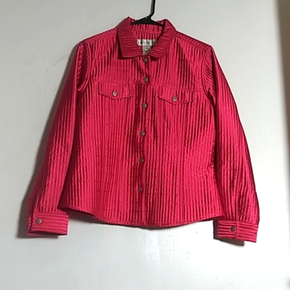 Women's quilted jacket size medium Susan bristol